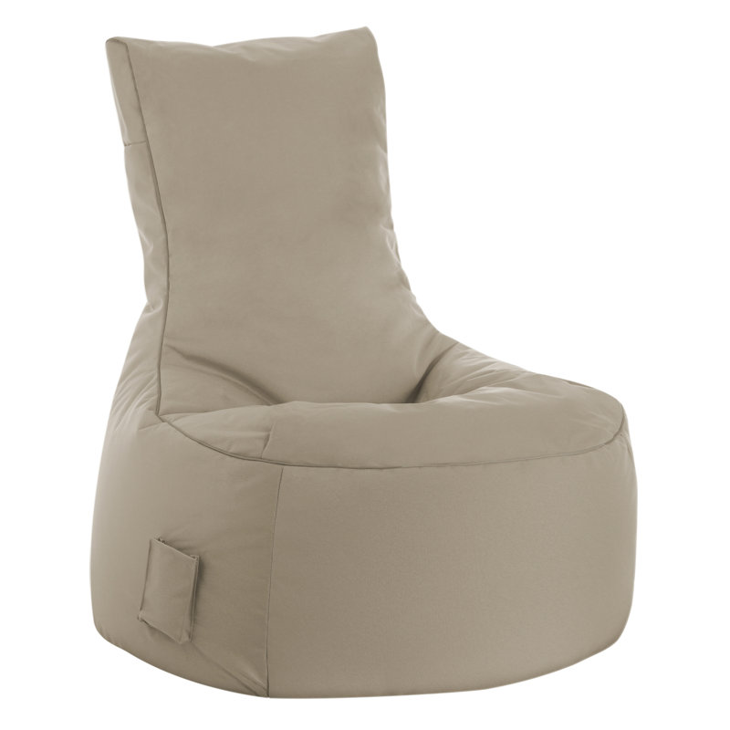 Fauteuil à billes et méridienne Swing, Kaki 100 % polyester