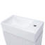 Meuble-lavabo 18,6 po avec lavabo, meuble-lavabo avec tablette à 2 niveaux, orienté vers la gauche ou vers la droite-771181921
