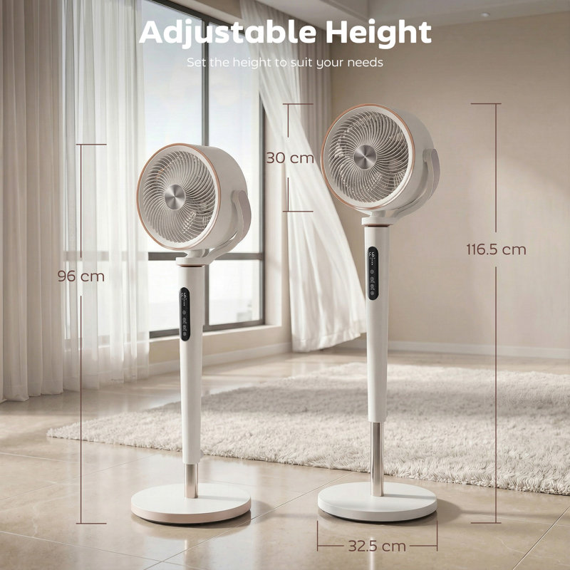 Air Circulator Fan, White