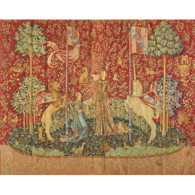 Antique Tapestry Europe Flat Weave Rug