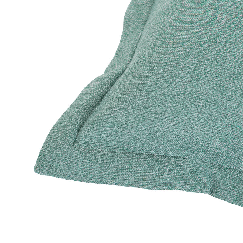 Azaria Polyester Box Cushion Ottoman Slipcover, Breeze