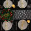 Christmas Snowflake Silver Table Runner 11 Inch x 49 Feet Sparkly Silver Foil Glitter Metallic Mesh Runners Dining Table Decorations for Seasonal Winter Xmas Festival Holiday Home Party