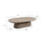 Table basse Tithi en forme de pilule effet pierre d'inspiration romaine-1082985342