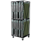 Blantex Transportable Storage Cart with 3 Full Steel Shelf & 10 XM-3 Cots Special Needs Cots
