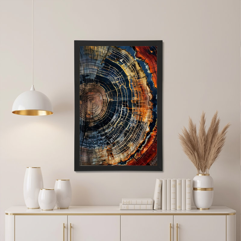 «Tree Ring», ensemble de 1 reproduction d'art sur toile tendue sur toile, H 36 po x l 24 po