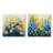 Yellow Blue Garden Of Dreams Daisy S I - Daisy Wall Art - Traditional Wall Art Decor Set 2 Piece-1993668243-1993668241-1993668252