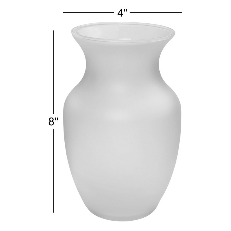 Vase de table en verre 8 po Hason, Bleu
