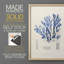 Algue bleue bleue - reproduction encadrée de qualité supérieure - prête à être accrochée - aucun clou requis - aucun clou requis-1282725719-1282725716