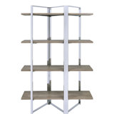 Libby Chrome Finish Bookshelf