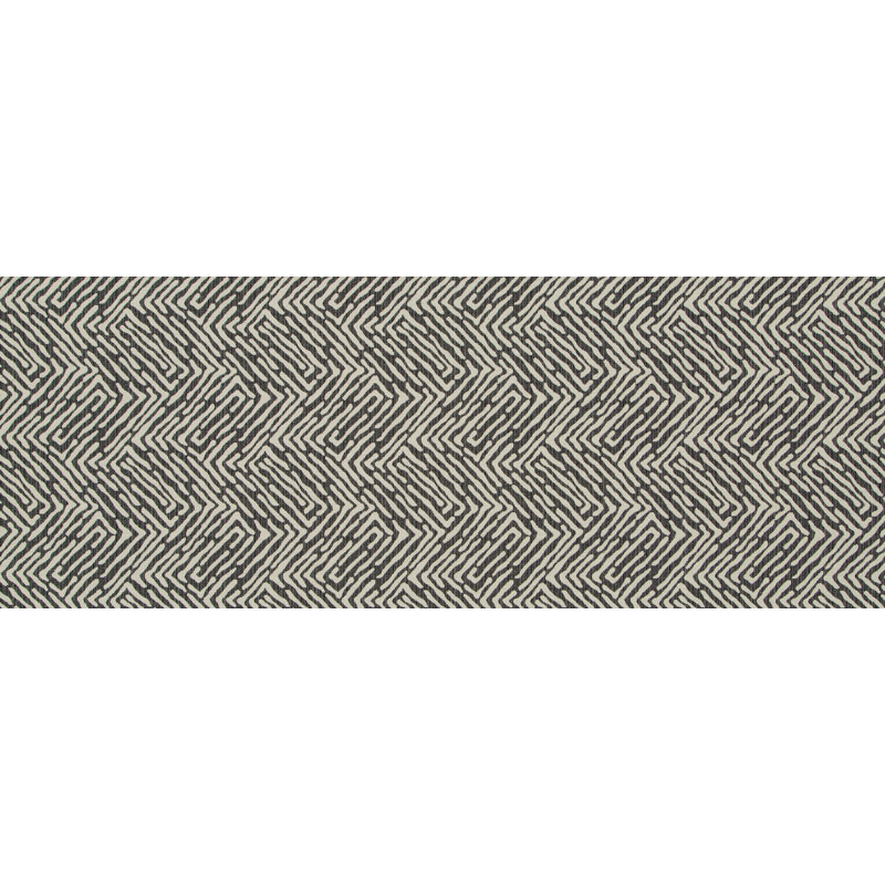 Tissu en mélange de coton Robert Allen @Home Randili Maze, Anthracite