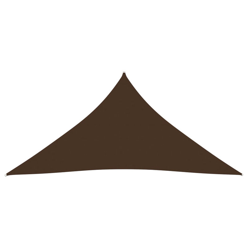 Androscogin Triangular Shade Sail, Brown, 5m x 6m x 6m