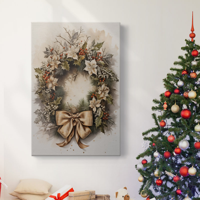 Art des Fêtes de Noël - Toile tendue avec châssis DLxxxv, H 60 po x l 40 po