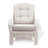 Azzaria Upholstered Armchair with Ottoman-324083221