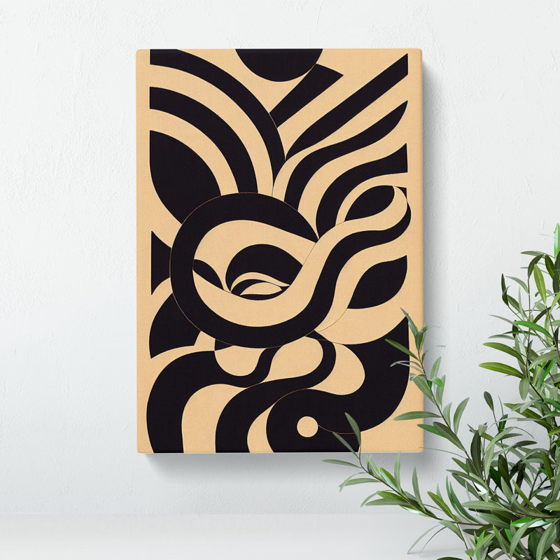 Abstract Snake Art No.2 - Wrapped Canvas Print, 50cm H x 35cm W x 3cm D