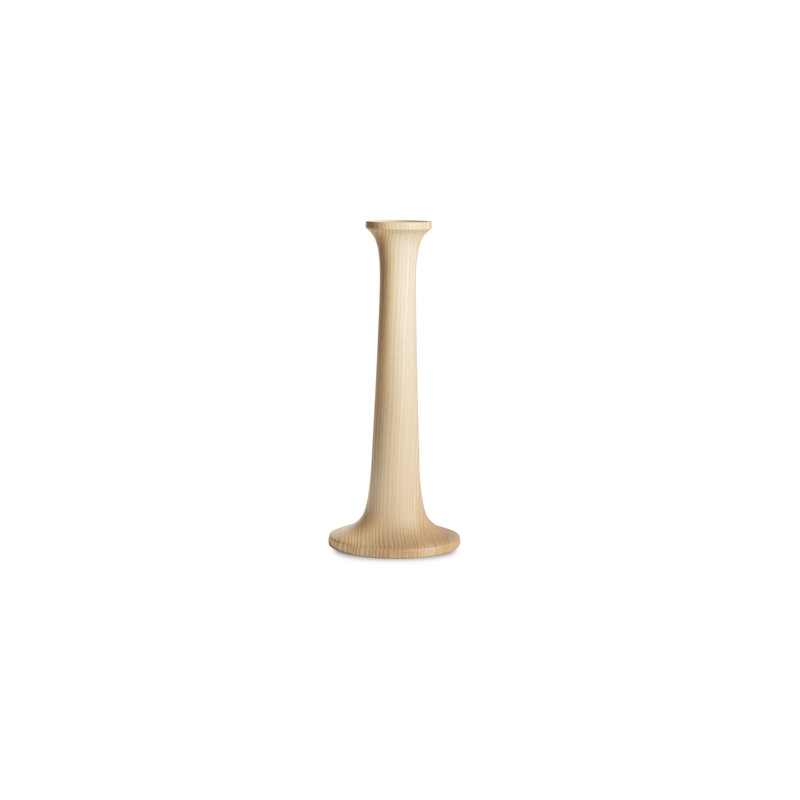 Bougeoir de table en bois massif, H 5,5 po x l 3,5 po x P 3,5 po, Chêne