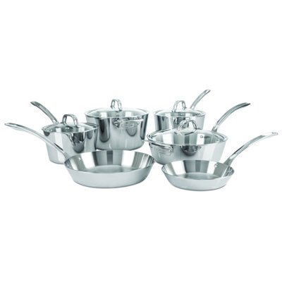 Viking Contemporary 3-Ply Stainless Steel 10-Piece Cookware Set