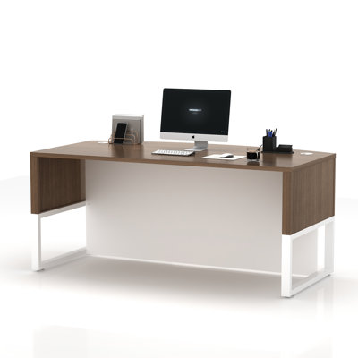 Bow Front Executive Desk by Inbox Zero