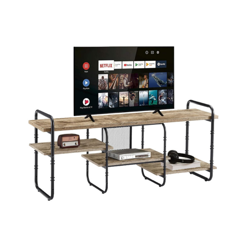 Adjustable Shelves Media Console Table