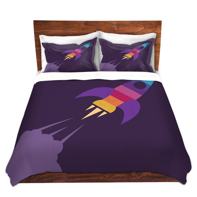  Housses de couette en microfibre Kim Hubball Rocket, Très grand