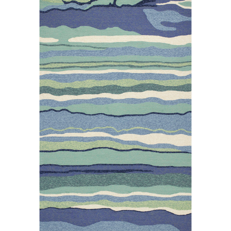 Tapis bleu Stough, Rectangle 5 pi x 7 pi 6 po