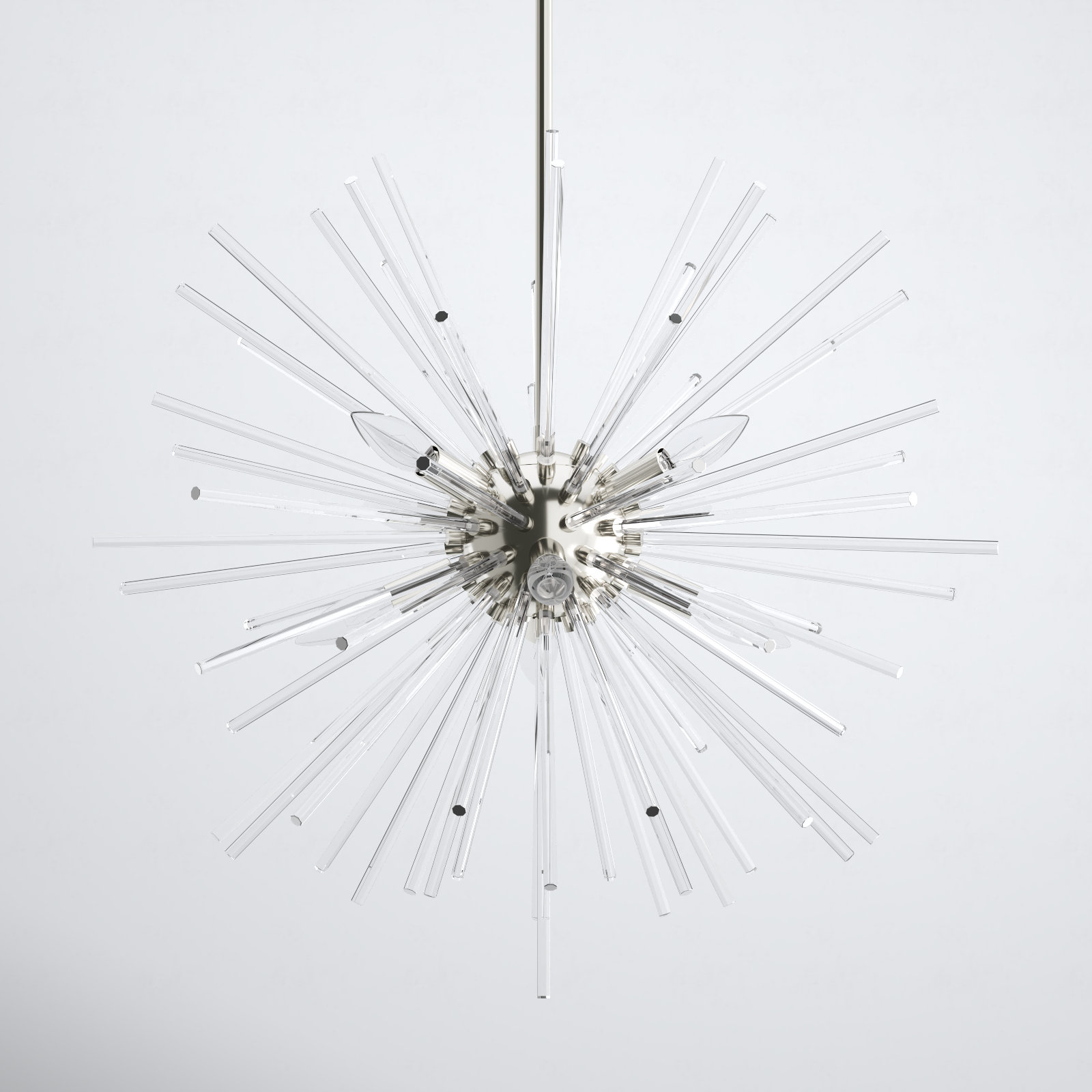 Ryzen 6 - Light Dimmable Sphere Chandelier, Polished Chrome, 25.75'' H x 15.75'' W x 25.75'' D