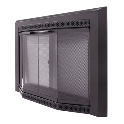 Mikole Bifold Steel Fireplace Door
