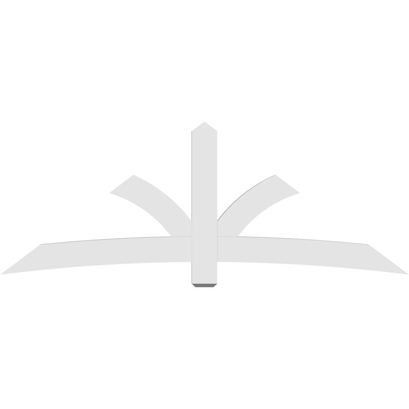 Support pour pignon Davenport, H 36 po x l 96 po (pas: 9/12), P 2 po x F 6 po, PVC