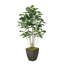 Faux Fiddle Leaf Fig Tree in Metal Planter
