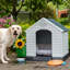 Niche pour chien isolée en plastique Deisi-87911470-87911471
