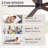 2 Pack 42" Brown Ceiling Fan With 3 Colors Led Light And Remote Control Modern Ceiling Fan With Reversible Quiet Motor & Light Memory Function