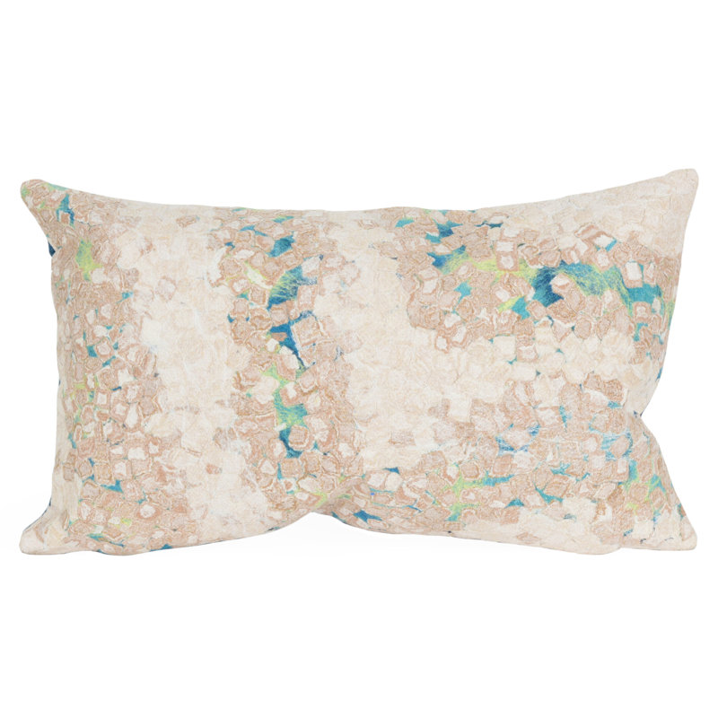 Visions III Outdoor Throw Pillow, Blue