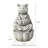 21.75"H 2-Tiered Zen-Style Concrete Cat Polyresin Outdoor Fountain With Pump And LED Light (KD)