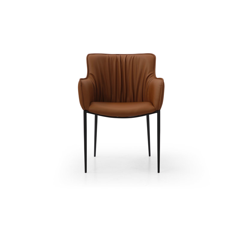 Fauteuil en métal Howerton, Brun