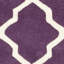 Tapis mauve / ivoire en laine Carolene-19273599