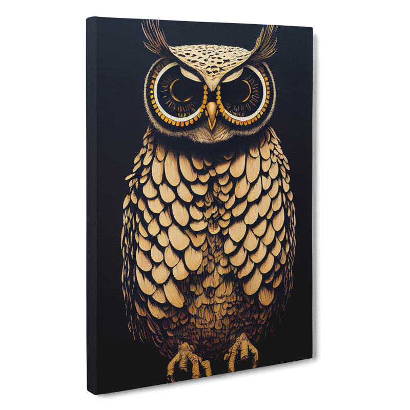 The Beauteous Owl - Wrapped Canvas, 76cm H x 50cm W x 3cm D
