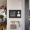 Magnetic Chalkboard For Walls, 30"X20", White Wood Style Frame, Large Magnetic Board, Premium Matte Surface