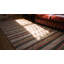 Antique Striped Pattern American Flat Weave Hallway Runner Rag Rug
