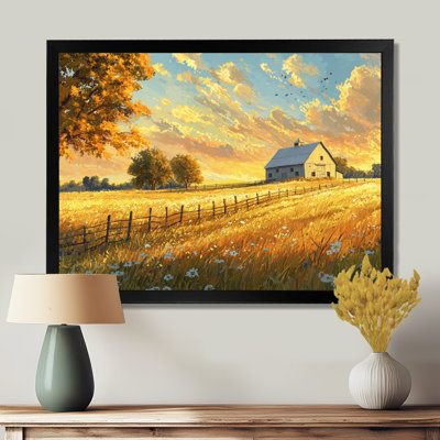 «Countryside Golden Hour On The Farm I», art mural campagne
