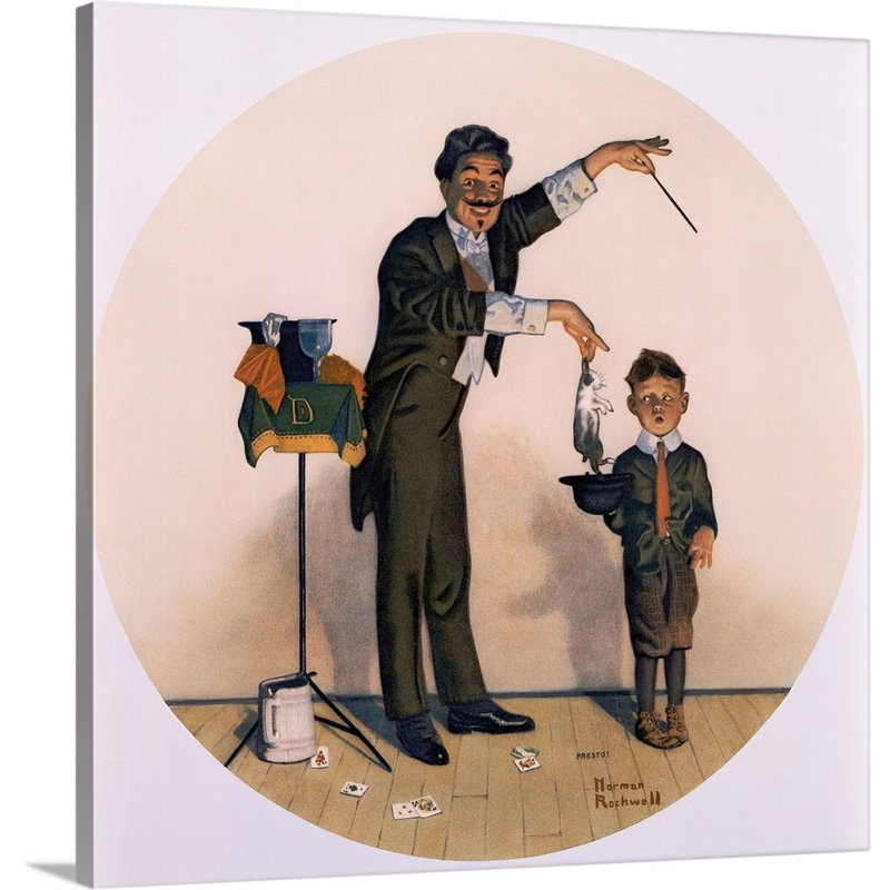 Art mural sur toile Le magicien, Toile tendue, H 30 po x l 30 po x P 1,25 po