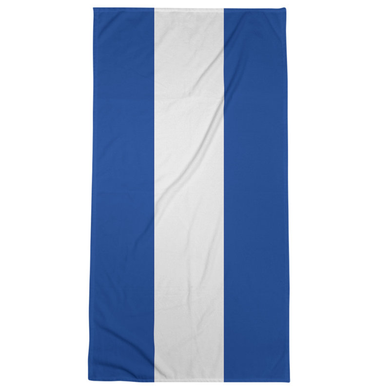 Beach Towel, Home Blue/White