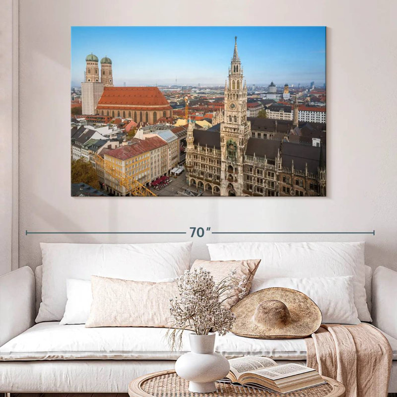 Rorry Munich City Landmarks, 34" H x 51" W