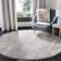 Tapis gris à motif abstrait Daniel
