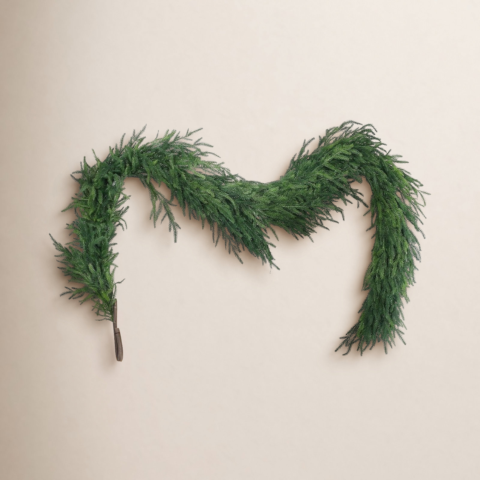 10" Norfolk Pine Christmas Garland