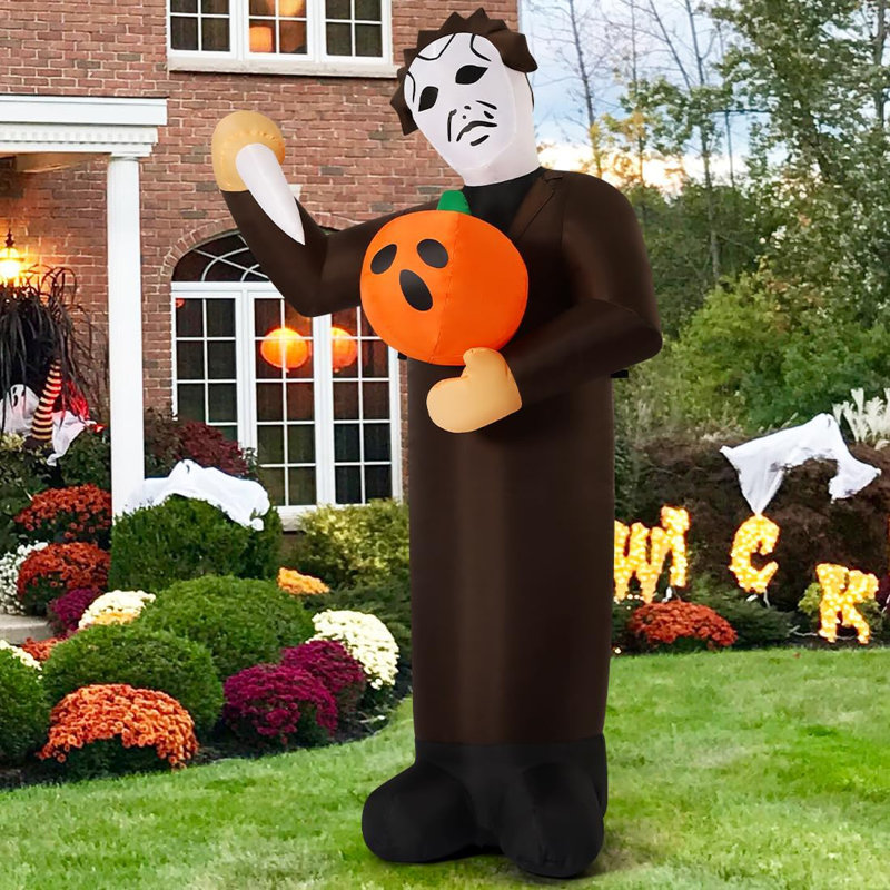 Tapis gonflable effrayant de citrouille d'Halloween