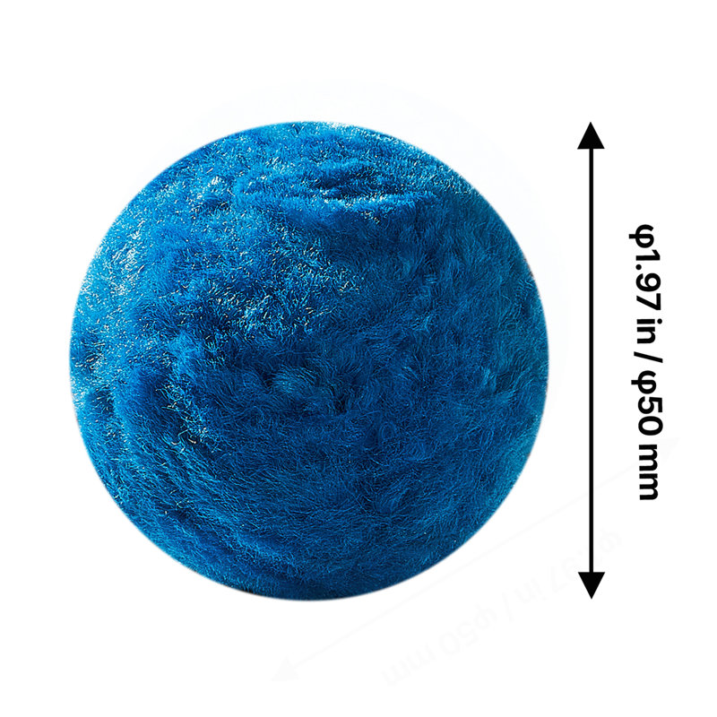 Boules de filtre de piscine pour pompe à filtre à sable, piscine, 3,1 lb, bleu