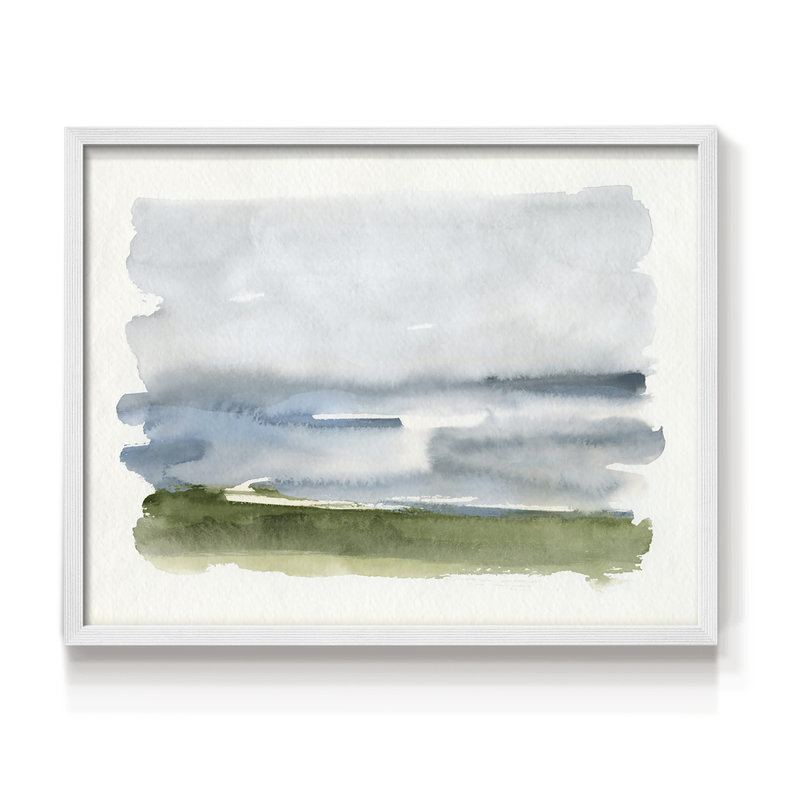 Coastline Splash II -Framed Print - Restickable