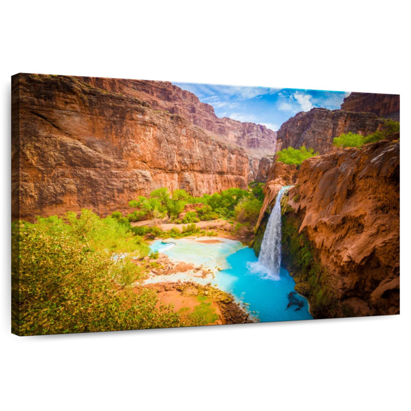 Alvord surplombant la cascade de Havasu, H 32 po x l 48 po
