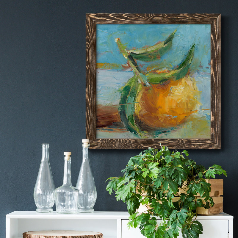 Impressionist Fruit Study III - Art mural encadré sur toile, H 35,5 po x l 35,5 po x P 1,5 po, Noyer