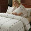100% Cotton Tufted Duvet Cover King Size, Embroidered Boho Bedding Set with Pillowcases, 3-Piece Soft Breathable Natural Cotton Comforter Cover, Minimalist Neutral Grey Design-123281267