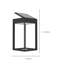 Anagnost Matte Black 25 cm H Solar Powered Integrated LED Frosted Glass Outdoor Wall Light